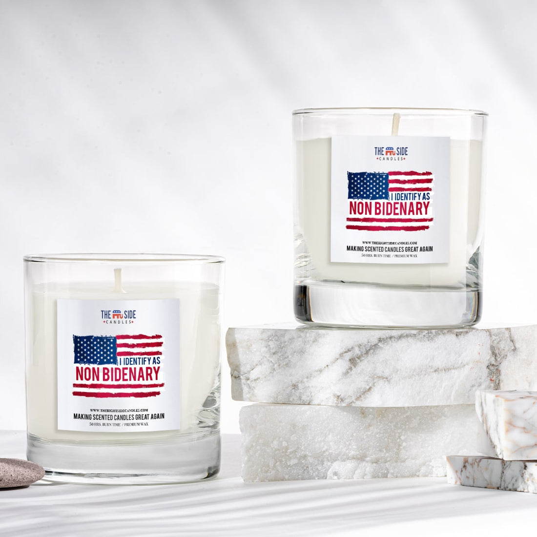 I identify As Non Bidenary - Soy Wax Candle