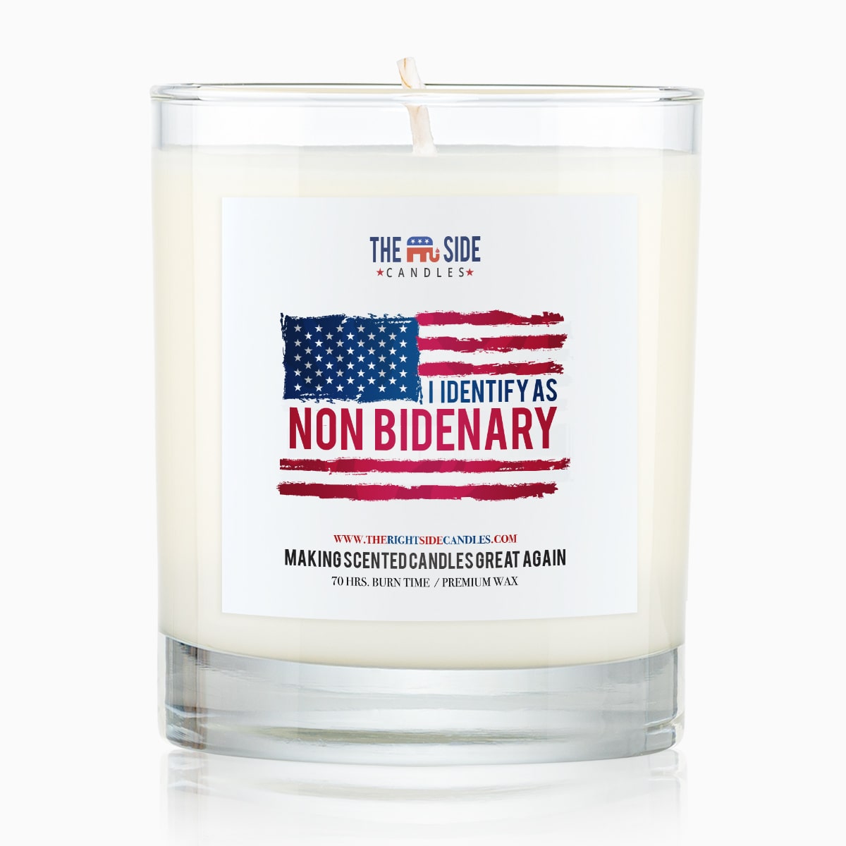 I identify As Non Bidenary - Soy Wax Candle