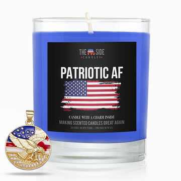 Patriotic AF - Soy Candle with Charm Inside