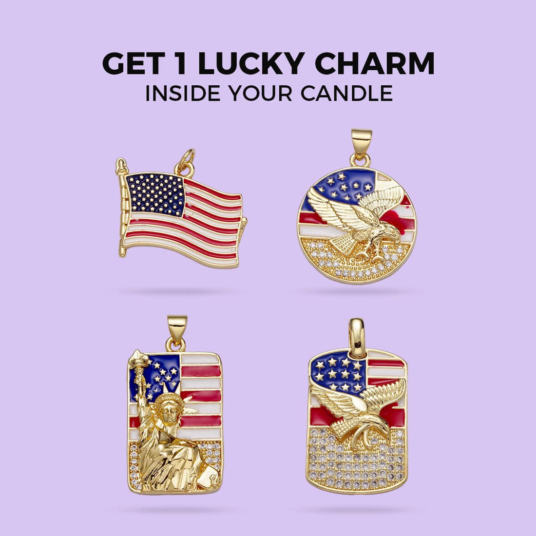 Patriotic AF - Soy Candle with Charm Inside